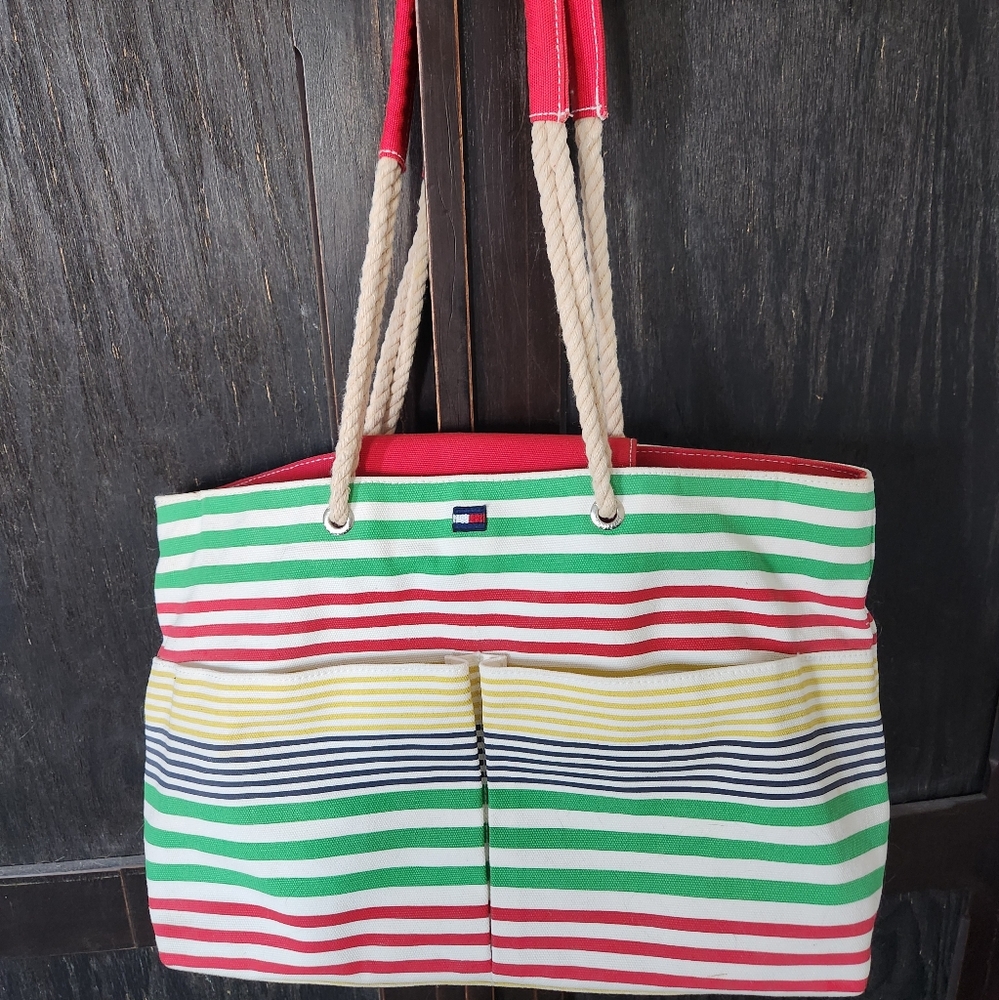 Tommy Hilfiger medium size multicolor handbag